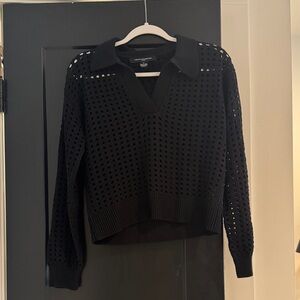 French Connection Black Knit Top